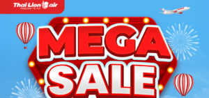 สายการบินไทย ไลอ้อน เเอร์ จัดโปรโมชันพิเศษ   “ MEGA SALE  มอบส่วนลดพิเศษ 17% ทุกเส้นทางบิน ”